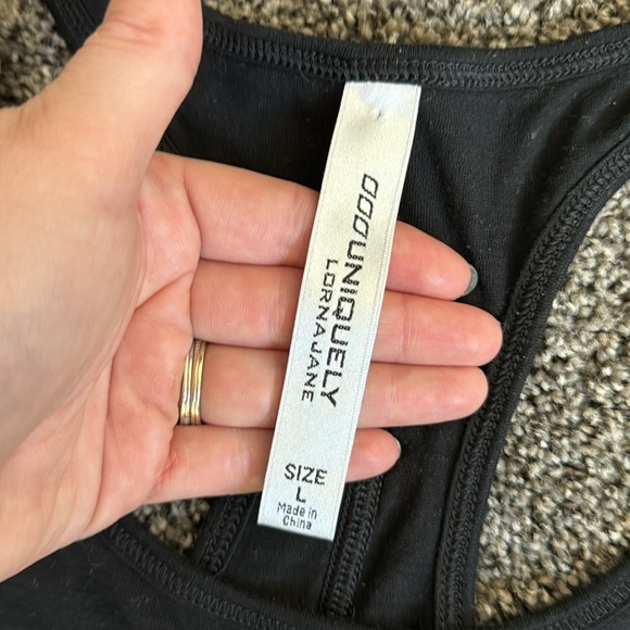 Lorna Jane racer back black tank - Picture 2 of 2